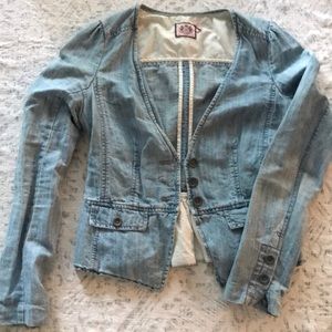 Juicy Couture Denim Peplum Jacket